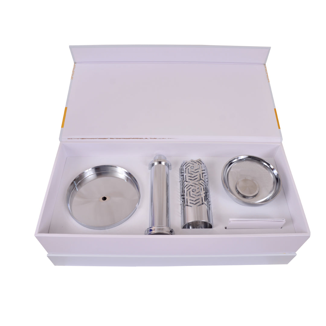 Safwa Incense Burner | White Silver